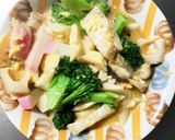 レンジお節材料消費ブロッコリー卵甘酢炒め作り方15写真