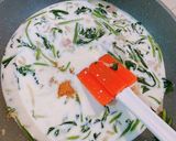 ☆ほうれん草とベーコンのクリームパスタ☆作り方5写真