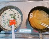 ☆ほうれん草とベーコンのクリームパスタ☆作り方6写真