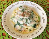 ☆ほうれん草とベーコンのクリームパスタ☆作り方8写真