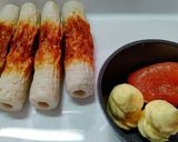 おせち⏹️切り竹ちくわ(辛子明太バター)作り方1写真