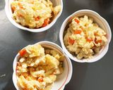 豆腐バーグ&カルビクッパ豚こま乗ドーム蒸作り方5写真