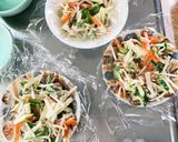 豆腐バーグ&カルビクッパ豚こま乗ドーム蒸作り方21写真