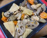 筑前煮リメイク！ふわとろチーズ焼き作り方1写真