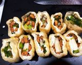 ネギ納豆餅巾着作り方3写真