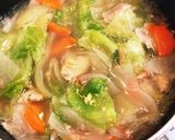 ローストチキンとレタスのスープ作り方3写真