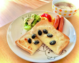 おせちの黒豆のトースト！タロの弁当正月編作り方5写真