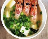 食のリメイク★海老風味のお味噌汁★作り方4写真