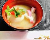 鴨とネギのお雑煮♪作り方9写真