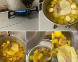 自宅で採れた栗で 甘露煮と 栗きんとん作り方4写真
