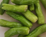 簡単ししとう甘辛炒め作り方1写真