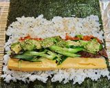 焼き肉ロールキンパのり巻き作り方4写真