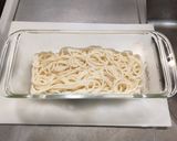 焼きカレーうどんのチーズと温泉卵乗せ作り方2写真