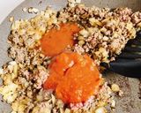 挽肉と玉ねぎ炒めのレタス包み作り方5写真