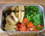 糖質制限!浸し野菜の精進そば作り方1写真
