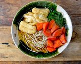 糖質制限!浸し野菜の精進そば作り方3写真