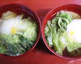 美味♪あっさり♪レンジ白菜でシンプル雑煮作り方5写真