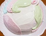 ユニコーンの立体キャラケーキ作り方10写真