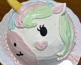 ユニコーンの立体キャラケーキ作り方12写真