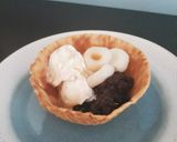 ほうじ茶アイスで和風パフェ♪卵不使用作り方6写真