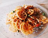 お弁当★カラフルレンコンきんぴら★簡単作り方1写真