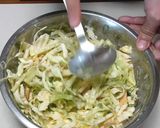 だし汁で食べるヘルシーお好み焼き作り方3写真