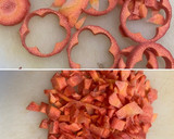 牛蒡と　さつま芋の皮の　金平炒め作り方4写真