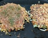 だし汁で食べるヘルシーお好み焼き作り方5写真