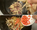 牛蒡と　さつま芋の皮の　金平炒め作り方8写真