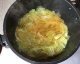 鶏とキャベツのパスタ入りオーロラシチュー作り方4写真