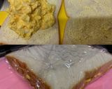茹で卵とハム&チーズのサンドイッチ作り方5写真