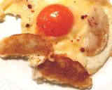 おせちの蒲鉾リメイク　目玉焼きアレンジ作り方4写真