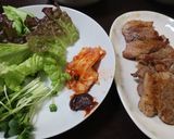 サムギョプサル　厚切り豚バラの野菜巻き作り方4写真