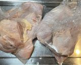 鶏モモ肉　パパローストチキン　オーブン作り方1写真