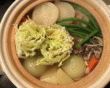 干し椎茸と昆布のだしで和洋折衷野菜鍋作り方12写真