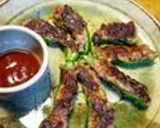 納豆好きさんのためのピーマンの挽肉詰め作り方5写真