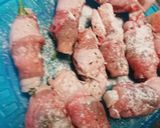 お弁当★のび～る餅入りシソチーズ肉巻き作り方3写真