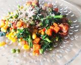 お弁当★ミックスベジタブル鰹節カレー炒め作り方4写真