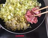 余った豆もやし…甘辛♡キャベツ春巻き作り方1写真