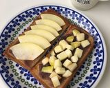 ココナッツ香る餡子と林檎のトースト作り方3写真