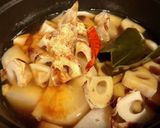 大根とれんこんの煮物作り方3写真