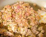 万願寺しし唐と大根の葉っぱの麻婆作り方4写真