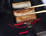 余った豆もやし…甘辛♡キャベツ春巻き作り方6写真