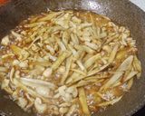 ごぼうと鶏皮の炒め煮作り方4写真