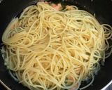 迎春♡海鮮親子のペペロンチーノ作り方7写真