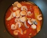シーフードトマト☆ワンポットパスタ作り方1写真