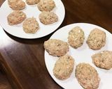 青じそと舞茸のヘルシーハンバーグ作り方3写真