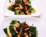 ♪小松菜と卵の和え物～韓国海苔乗せて～♪作り方4写真