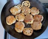 【材料2つ！】【簡単】れんこんの豚肉巻き作り方5写真