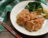 【材料2つ！】【簡単】れんこんの豚肉巻き作り方6写真